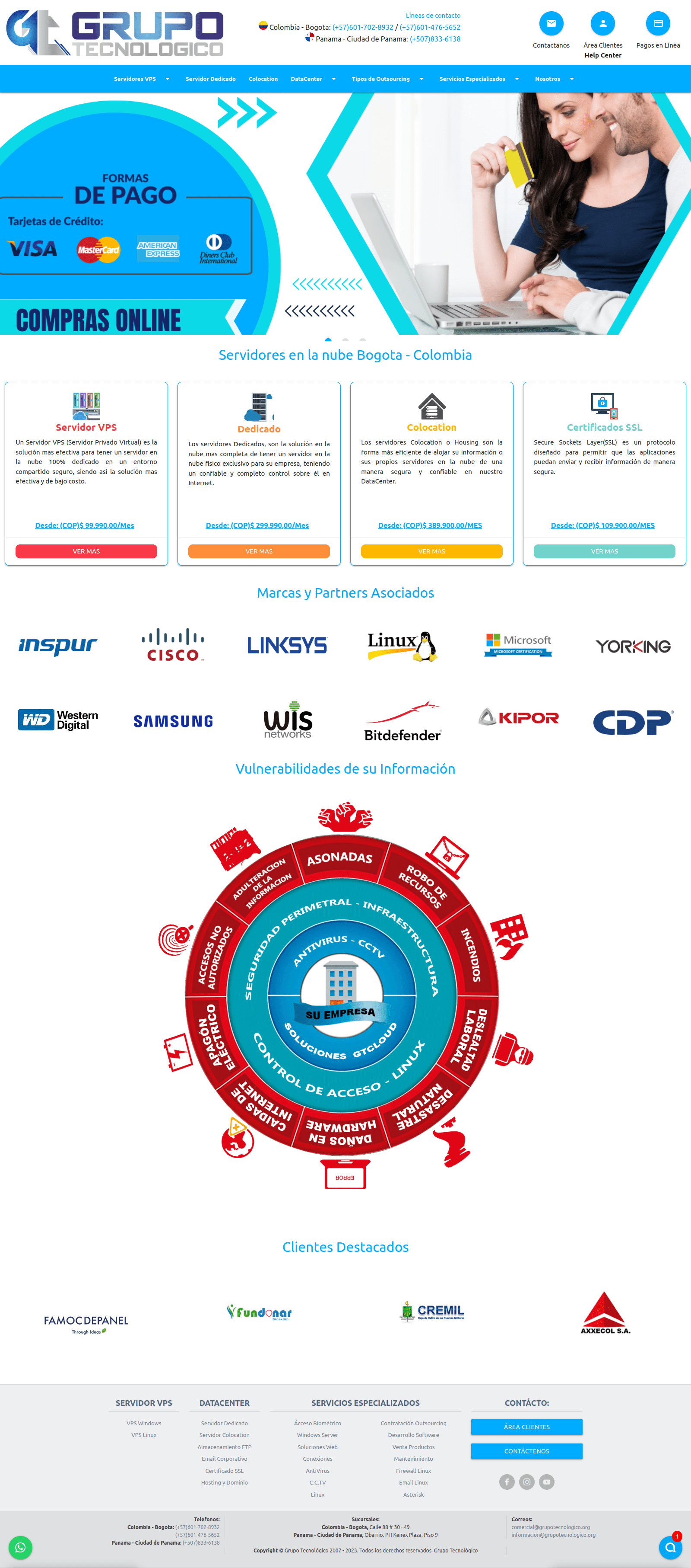 Imagen tomada del home de la pagina web (GrupoTecnologico)